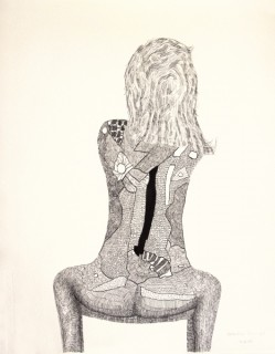 Sebastian Skowroński, notatnik, 17 sierpien 2015, 50x39cm, tusz, piórko, papier Hahnemuhle 150g