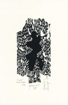 Sebastian Skowroński, Inner and Outer 23, 2016, gipsoryt, nakład 5szt., 15x7,5cm, papier Hahnemuhle 230g (23,5x15,5cm)